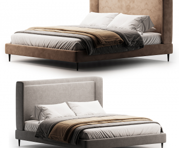 Modern Double Bed-ID:600442892
