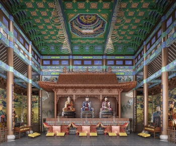 Chinese Style Buddhist Temples-ID:400965936