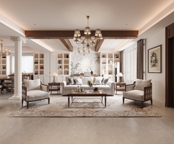American Style A Living Room-ID:980325942