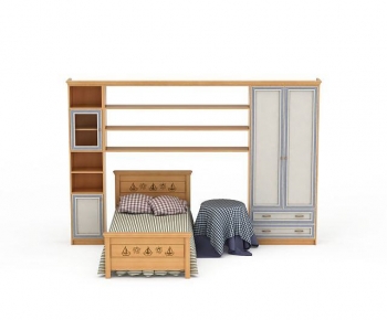 Modern Single Bed-ID:318789961