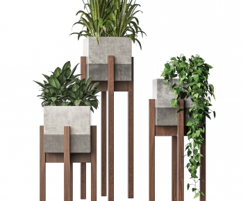 Modern Potted Green Plant-ID:452208049