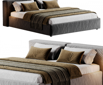 Modern Double Bed-ID:172430042