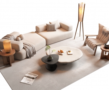 Wabi-sabi Style Sofa Combination-ID:126132975