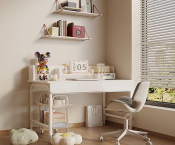 Modern Computer Desk And Chair-ID:803145896