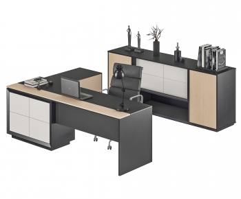 Modern Office Desk And Chair-ID:406917104