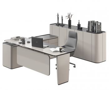 Modern Office Desk And Chair-ID:694099902