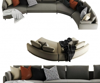 Modern Curved Sofa-ID:627134085