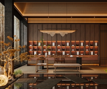 New Chinese Style Teahouse Tea House-ID:326210985