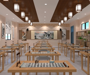 New Chinese Style Calligraphy Classroom-ID:215718983