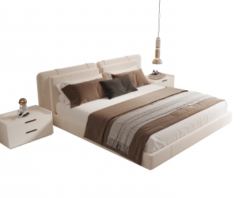 Modern Double Bed-ID:614284044