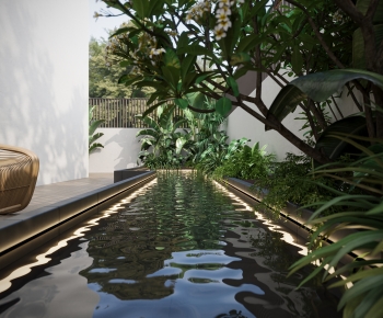 Modern Rockery Waterscape-ID:874777084