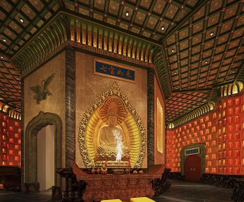 Chinese Style Buddhist Temples-ID:411777975