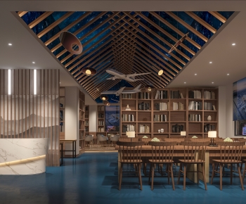 Modern Bookstore Book Bar-ID:693876039