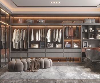Modern Clothes Storage Area-ID:471266987