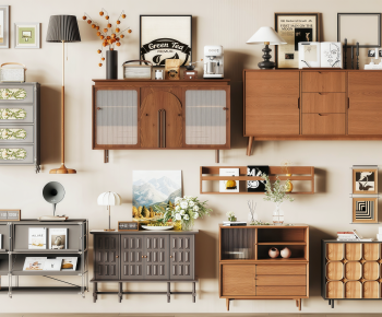 French Style Side Cabinet-ID:445086002