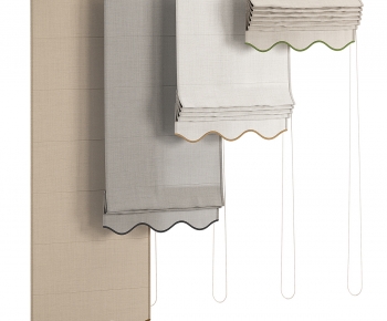 New Chinese Style Roman Curtain-ID:456723931