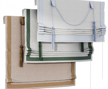 New Chinese Style Roman Curtain-ID:658863076