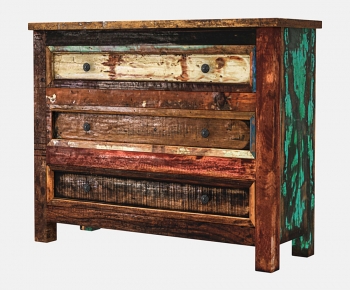 Wabi-sabi Style Side Cabinet-ID:122320762