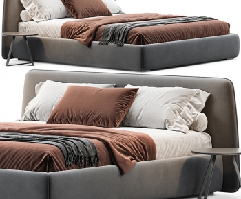 Modern Double Bed-ID:526928906