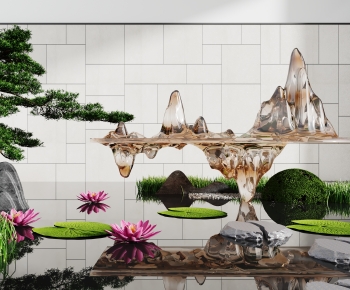 New Chinese Style Rockery Waterscape-ID:954219105