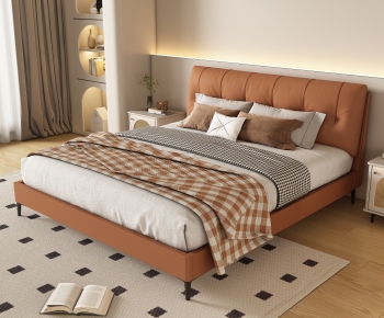 Modern Double Bed-ID:503415113