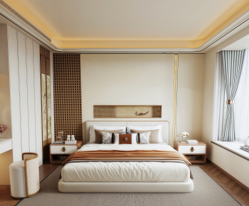 New Chinese Style Bedroom-ID:235016116