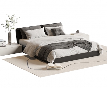 Modern Double Bed-ID:401129964