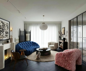 Modern A Living Room-ID:729434977