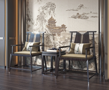 New Chinese Style Lounge Chair-ID:995935927