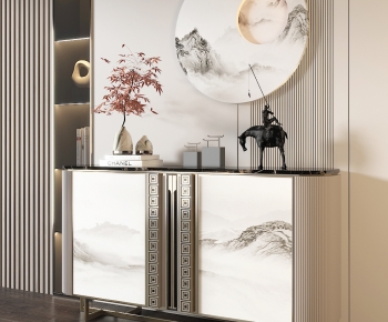New Chinese Style Entrance Cabinet-ID:879681116