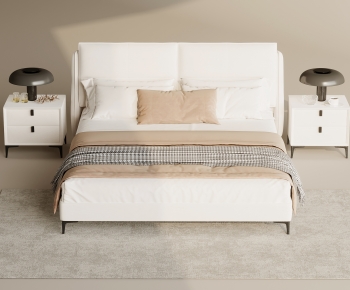 Modern Double Bed-ID:396471026