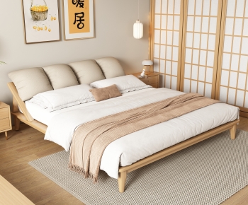 Modern Double Bed-ID:938617943
