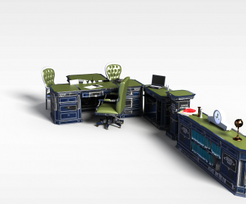 Modern Computer Desk And Chair-ID:894867907