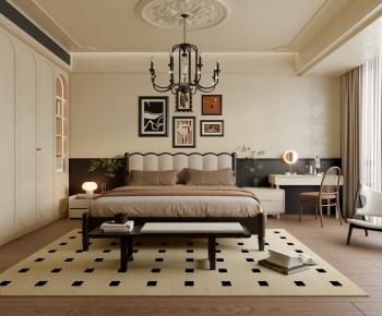 French Style Bedroom-ID:909356122