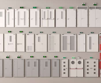 Modern Fire Door-ID:855227955