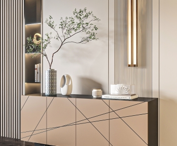 Modern Entrance Cabinet-ID:393609052