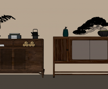 New Chinese Style Side Cabinet-ID:333965063