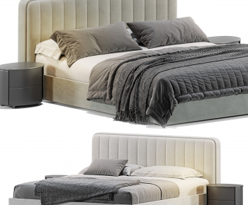 Modern Double Bed-ID:753371959