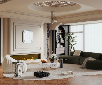 French Style A Living Room-ID:135821106
