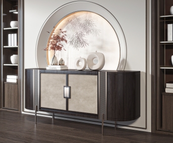 New Chinese Style Side Cabinet-ID:869169246