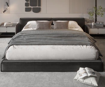 Modern Double Bed-ID:958941943