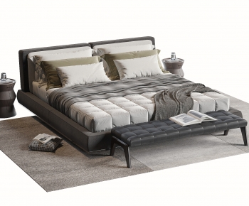 Modern Double Bed-ID:474650917