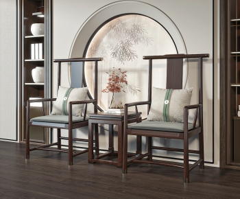 New Chinese Style Lounge Chair-ID:384797103