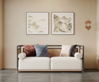 New Chinese Style A Sofa For Two-ID:416970979