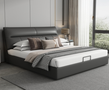 Modern Double Bed-ID:663867002