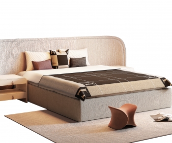 Modern Double Bed-ID:455236917