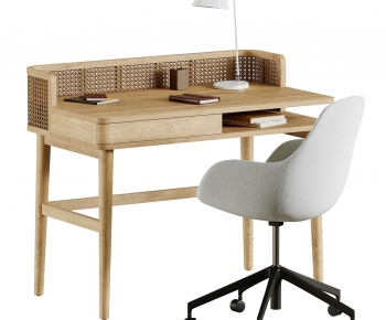 Modern Computer Desk And Chair-ID:134445911