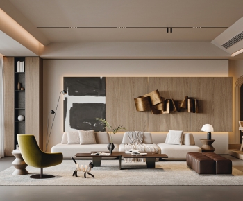 Modern A Living Room-ID:606940032
