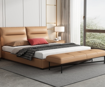 Modern Double Bed-ID:171084883