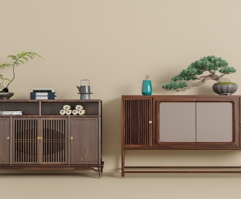New Chinese Style Side Cabinet-ID:883702048